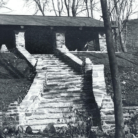 The pavilion in 1935.