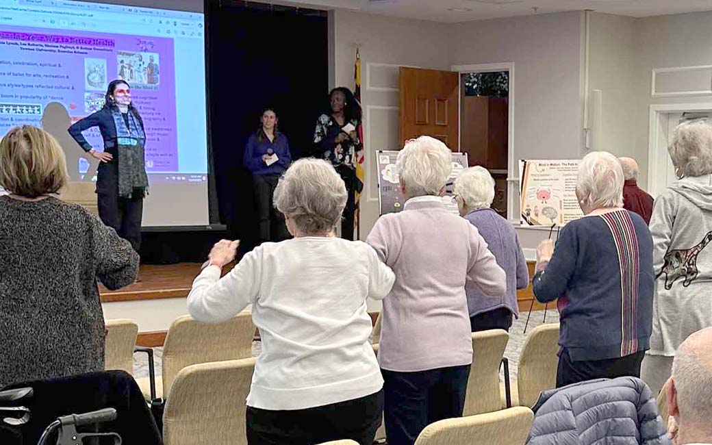osher students exercising