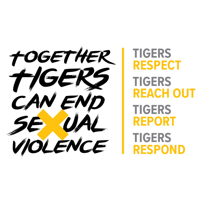 Together Tigers can X out sexual violence