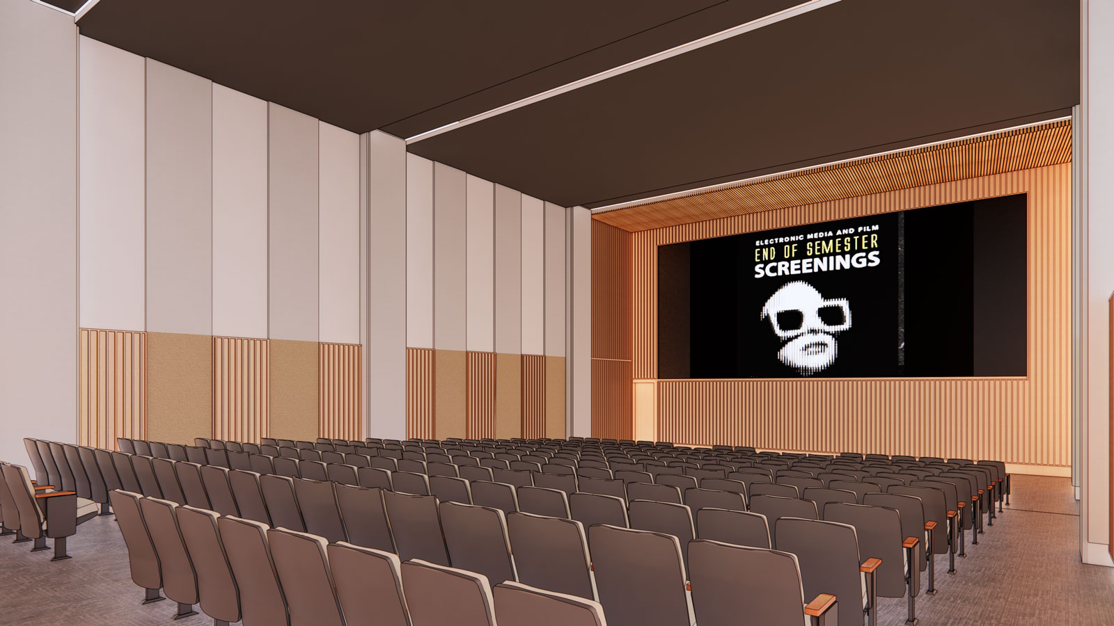 Flanagan Cinema Interior Rendering Flanagan Cinema Interior Rendering
