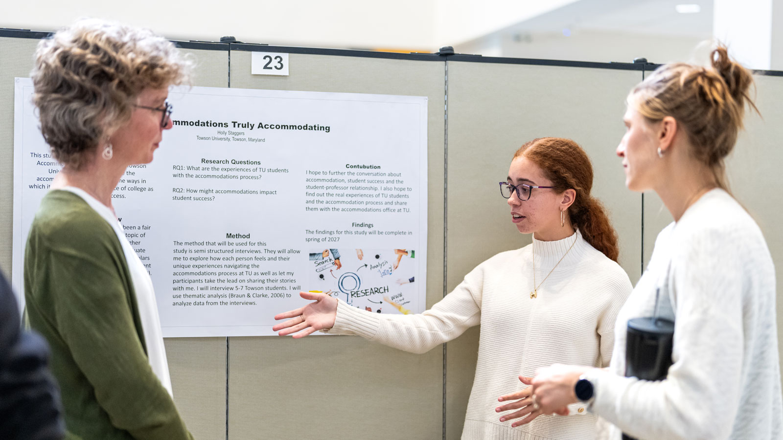 TU students presenting
