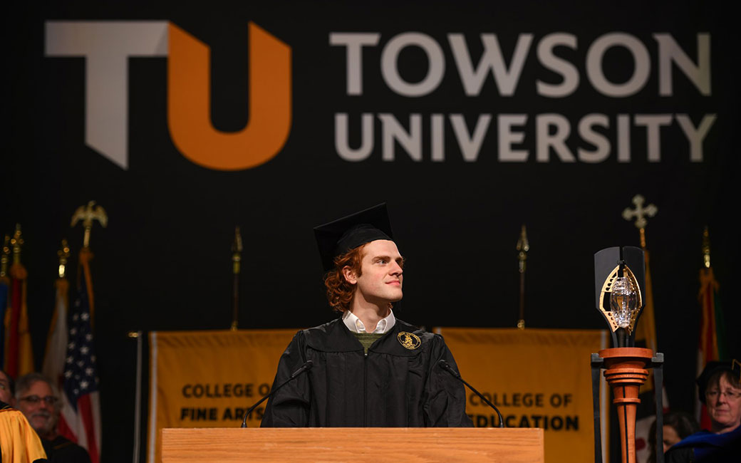 Jeremiah Lloyd Harmon during 2019 Winter Commencement