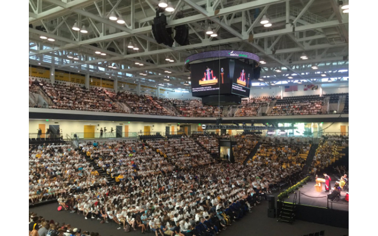Packed SECU Arena for Convocation
