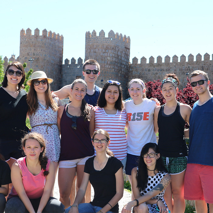 Student group in Spain