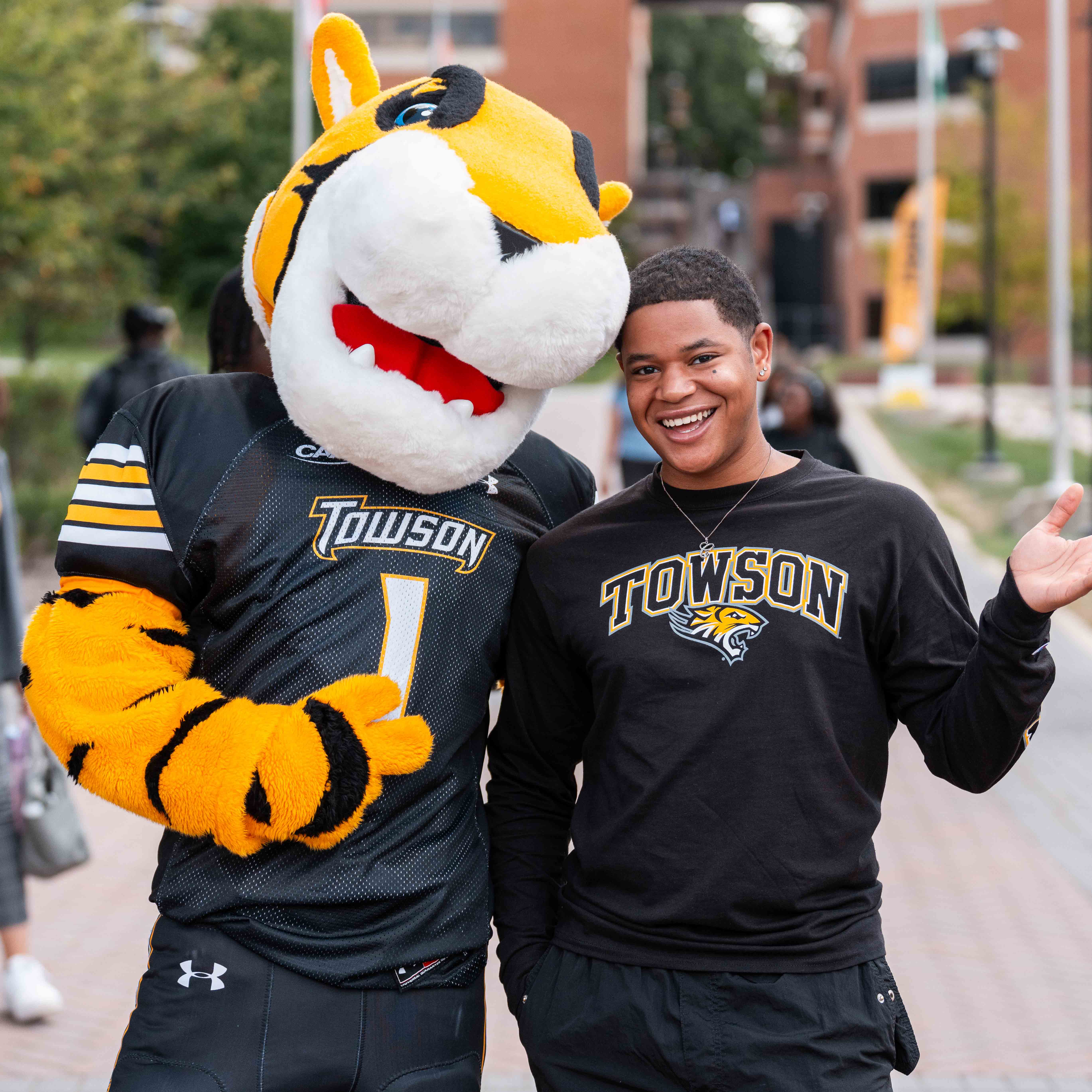 Student with Doc at TU event