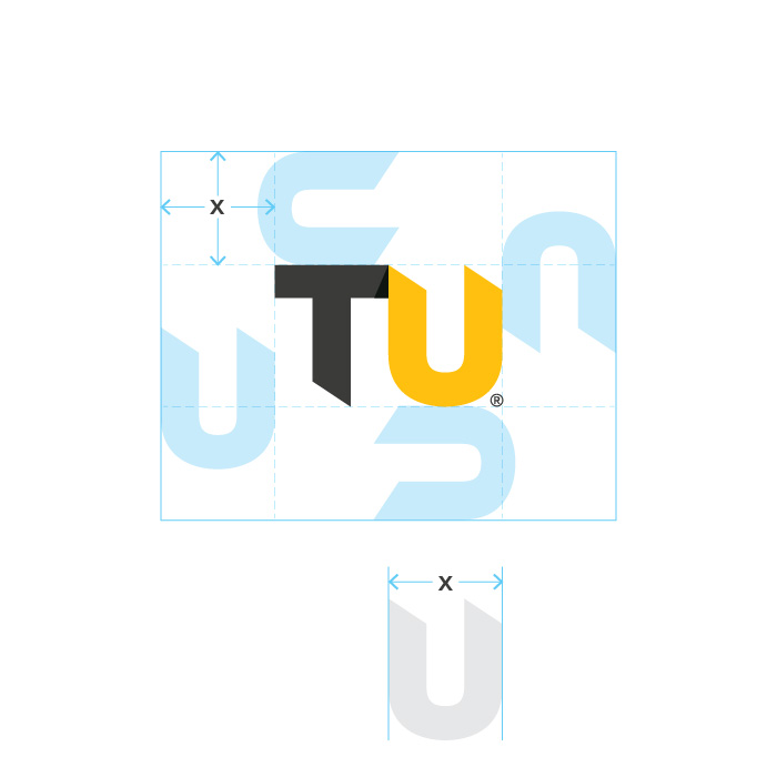 The TU Brand Mark variations