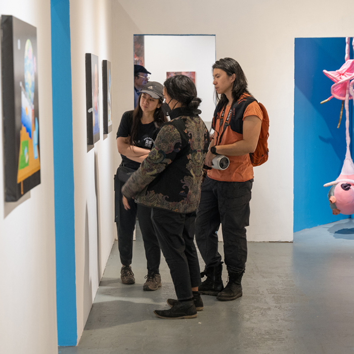Queer Asia Artist Gallery Walk and Talkback Visitors view the 2025 Asia North Exhibition