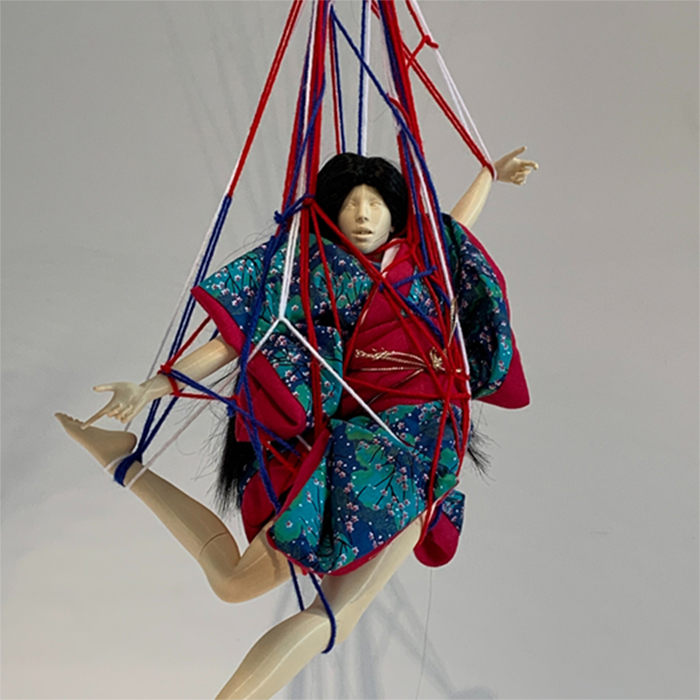 Detail of "Nocturnal Reflection" installation by Rieko Chacey Detail of "Nocturnal Reflection" installation by Rieko Chacey