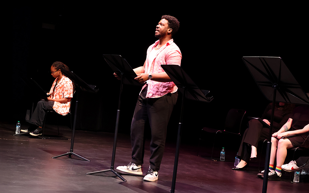 A performer from Small Acts of Pride