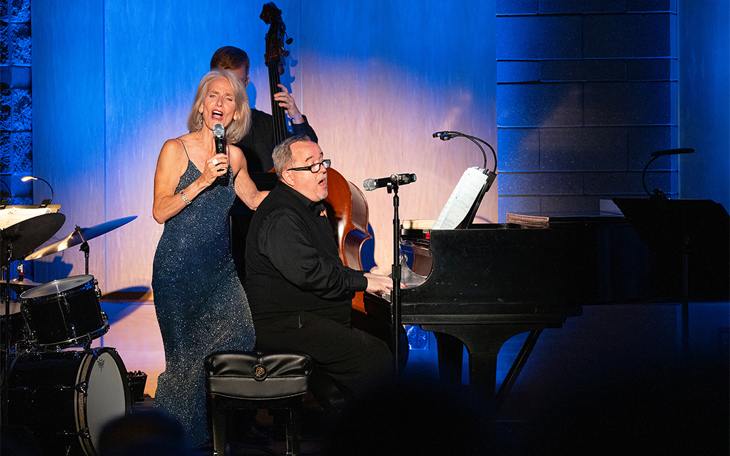 Carolyn Black-Sotir performing onstage