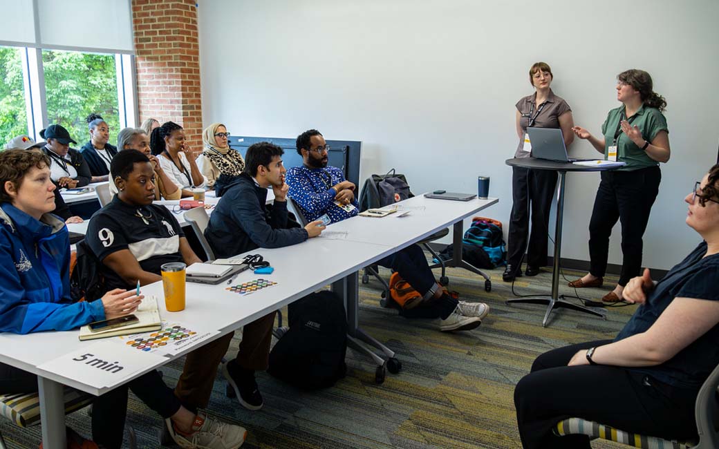 Leaders from the Center for GIS sharing insights