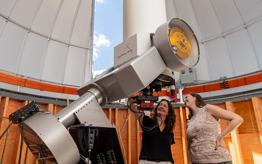 in the planetarium