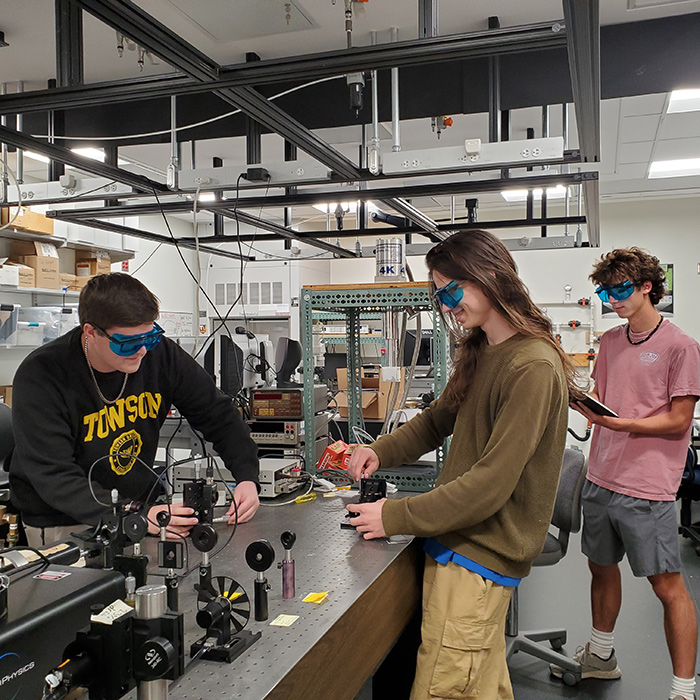 students at work in lab