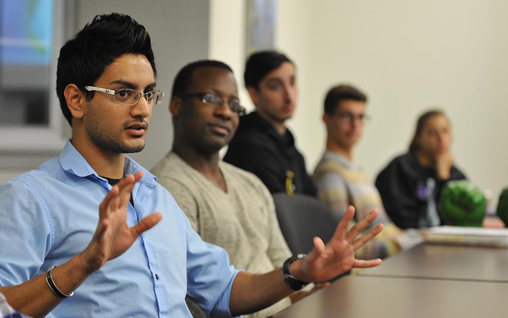 Student talks. Working class. Opportunity student. Student face.