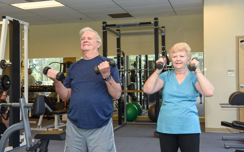 older adults exercising