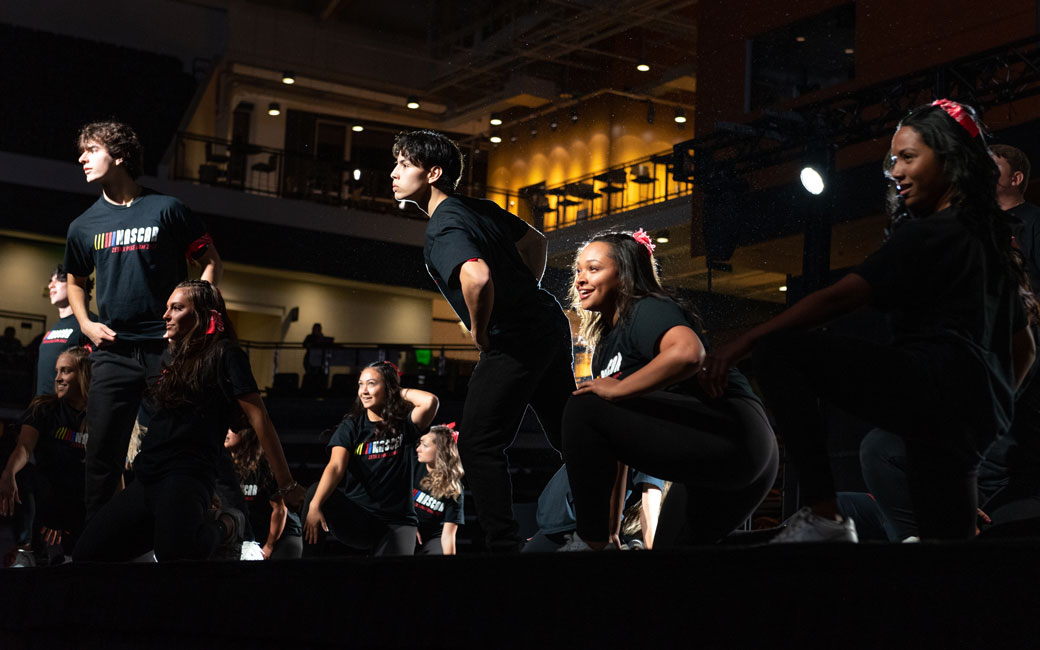 Students participate in Dance the Madness