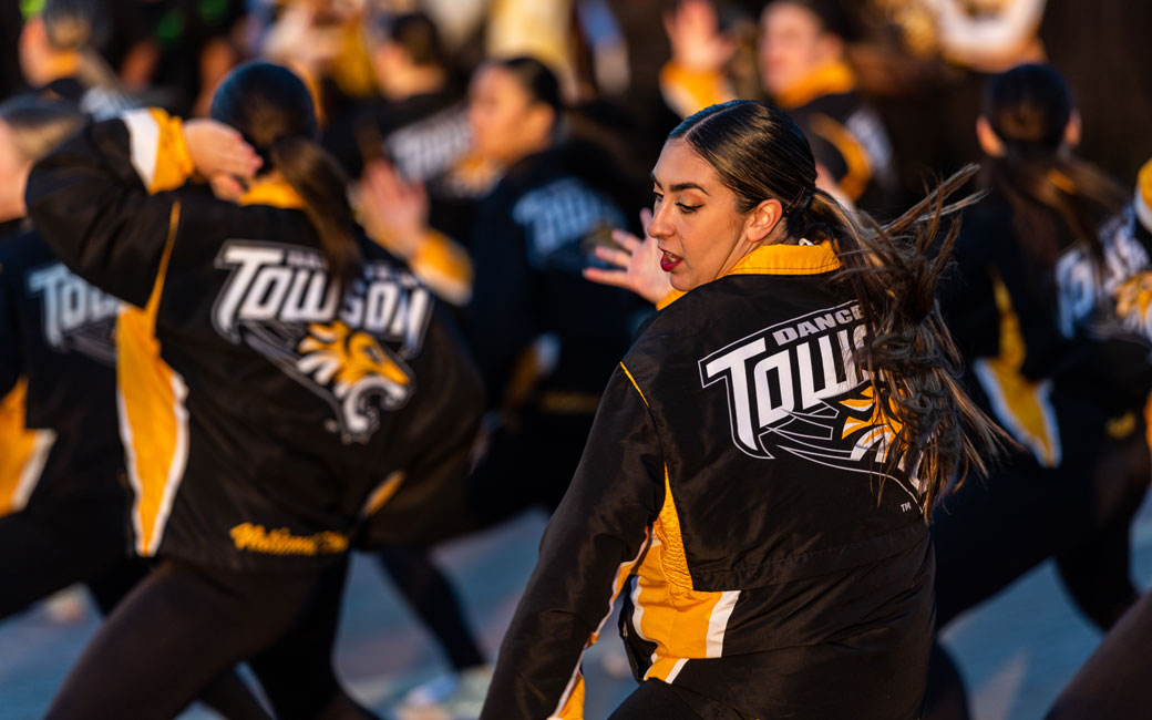 The TU Dance Team performs during the parade