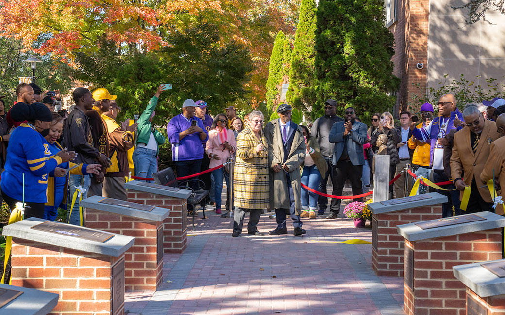 walkway ribbon cutting