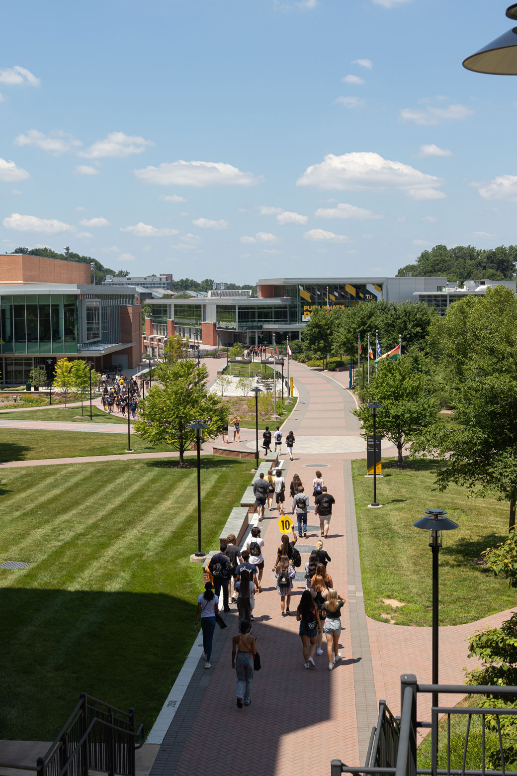 Orientation Tours Walking through campus