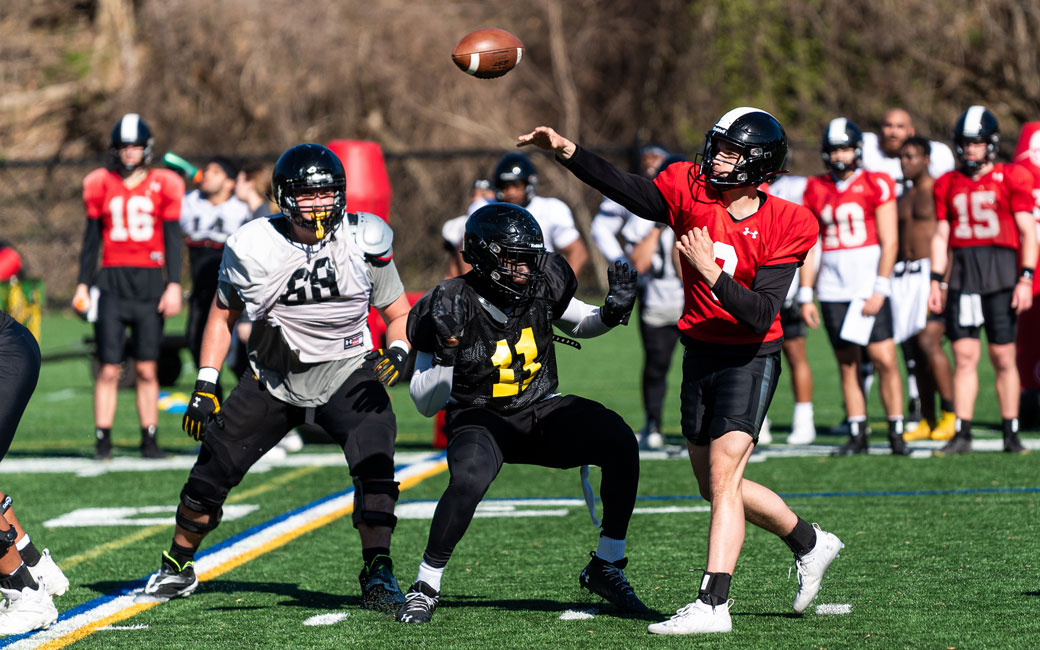 Towson Football Spring Practice