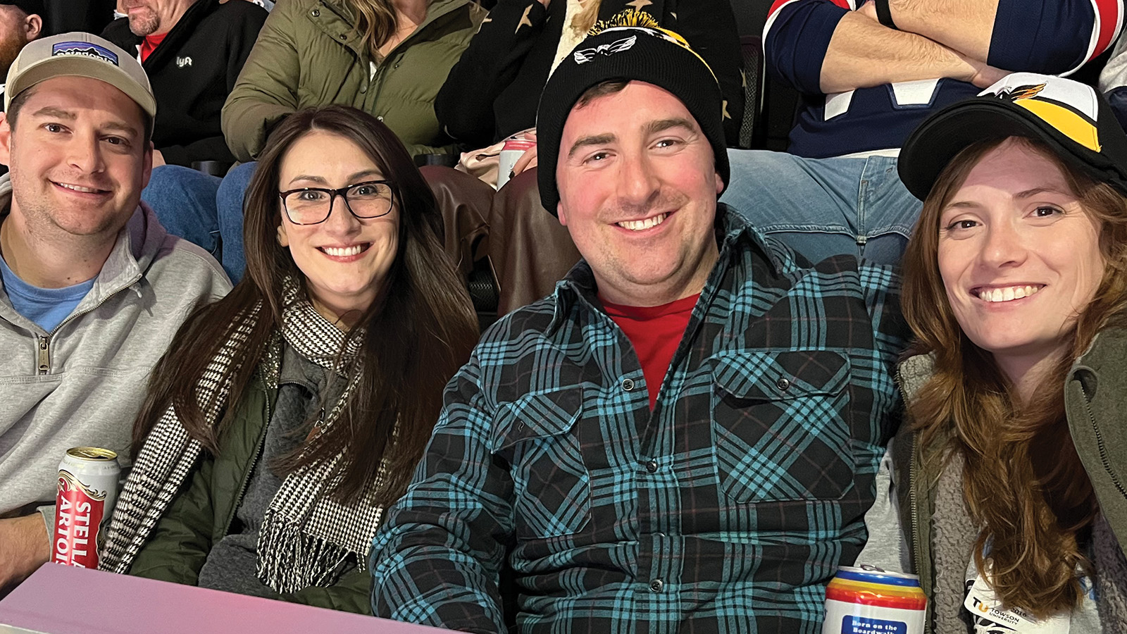 TU alumni at a Caps game