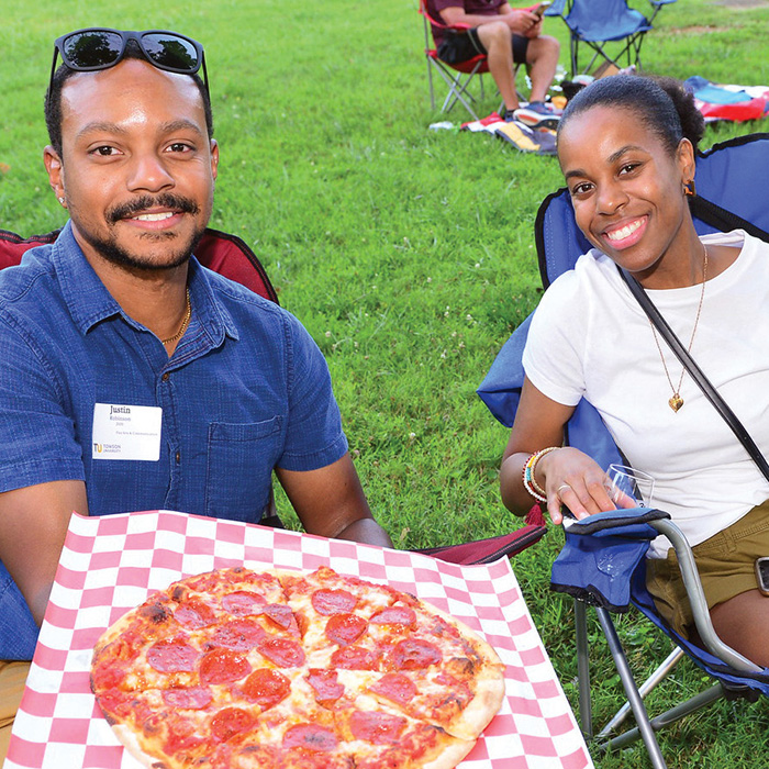 Justin Robinson and Janae Thornton