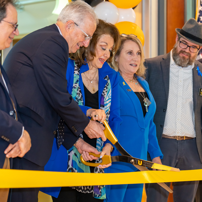 ribbon cutting at the Berman Center