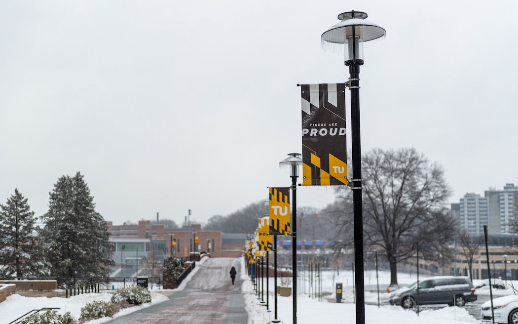 campus snow