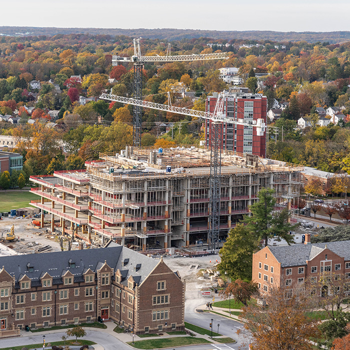 Construction of the College of Health Professions building