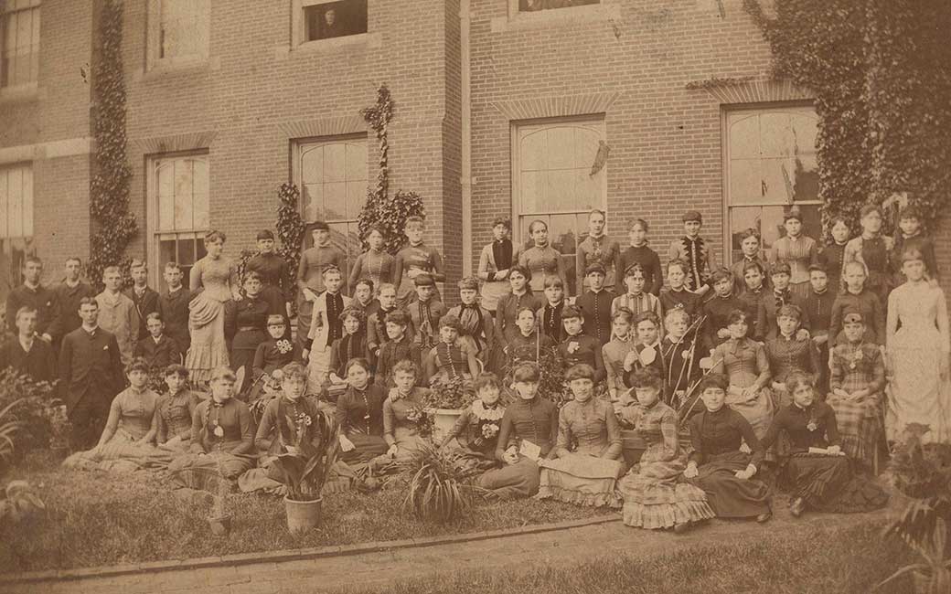 Members of the Maryland State Normal School Class of 1886-87.