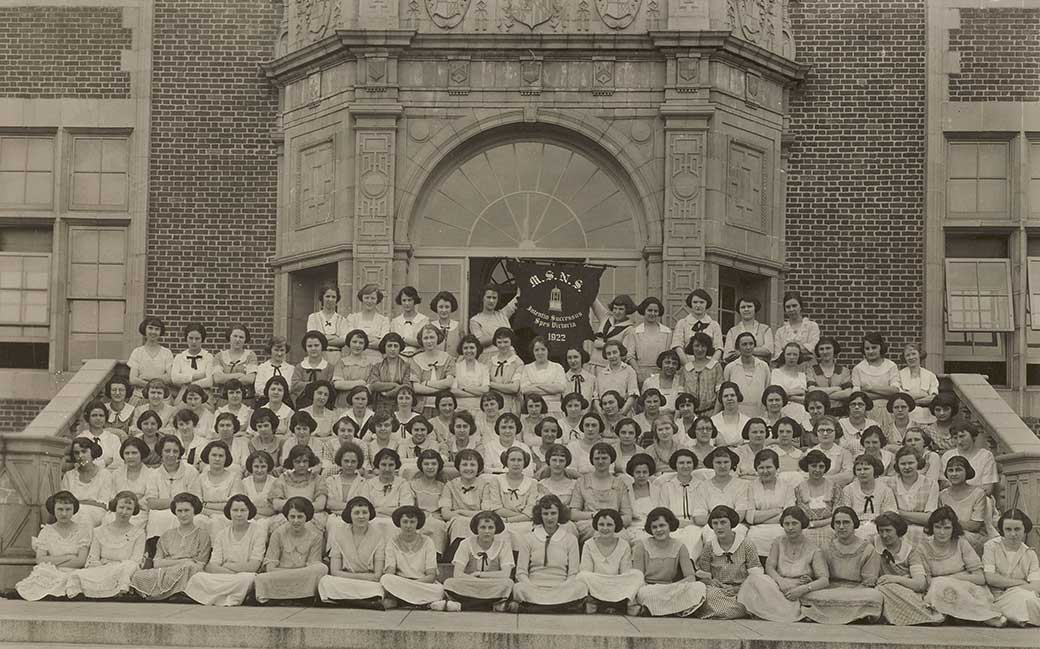 The 1925 Commencement ceremony