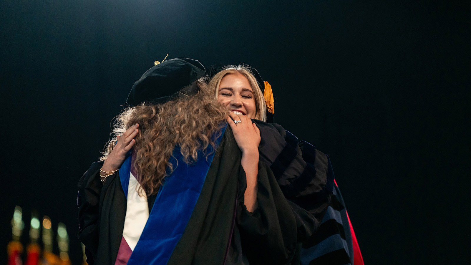 students at commencement 