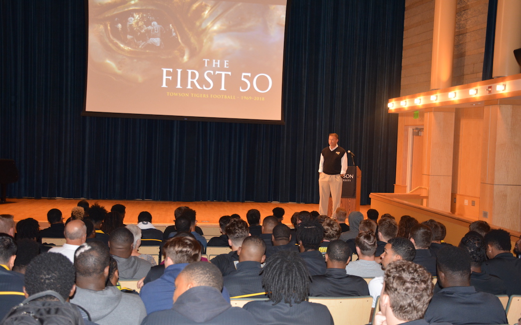 Towson University football views The First 50