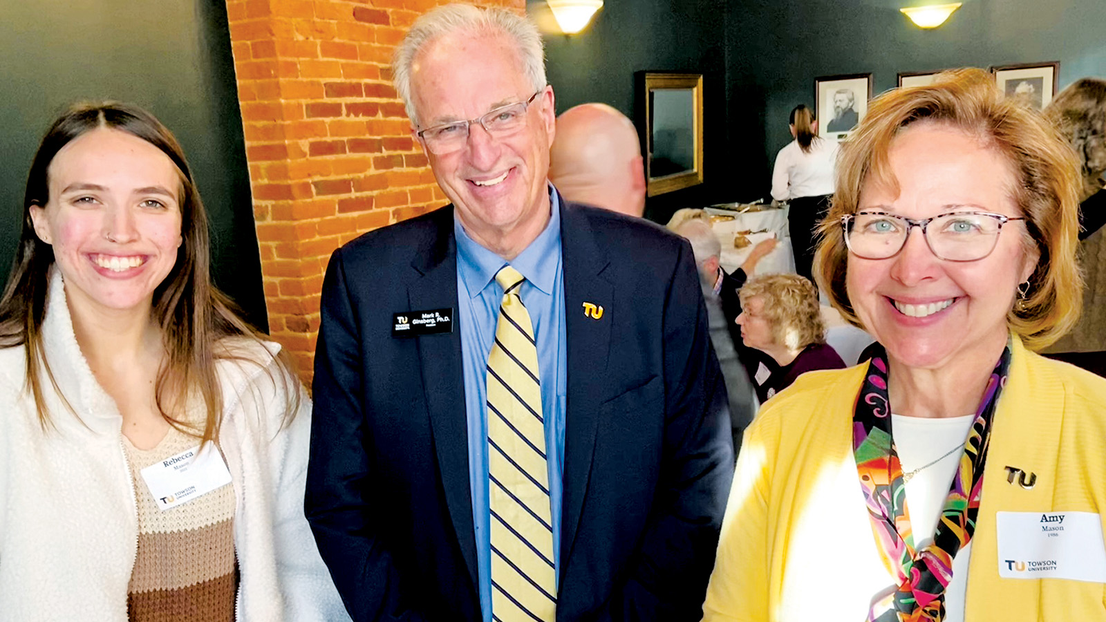 TU President Ginsberg and alumni