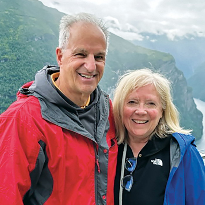 TU President Ginsberg and wife Elaine in Norway