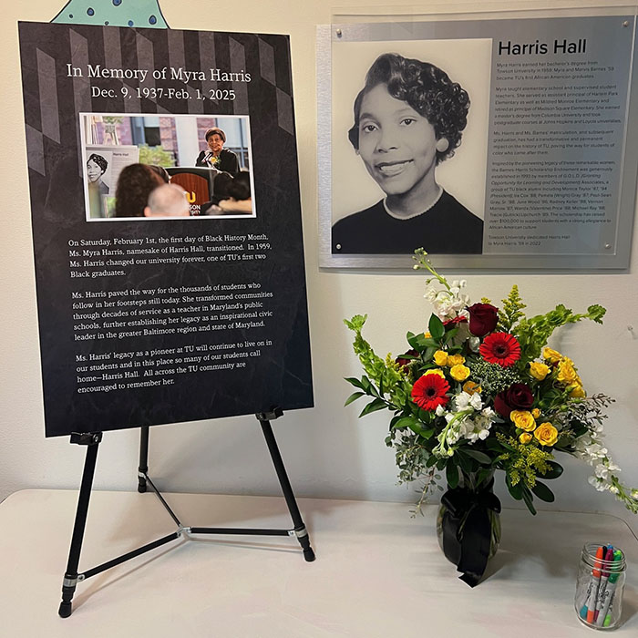 In memory of Myra Harris