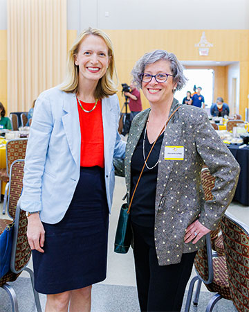 Brooke Lierman and Elizabeth Clifford posing together