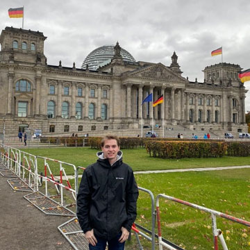 Matthew Price '22 in Berlin, Germany