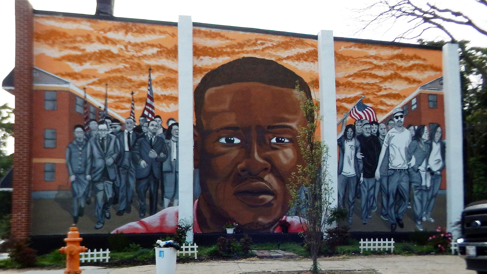 Mural of Freddie Grey in Baltimore City.