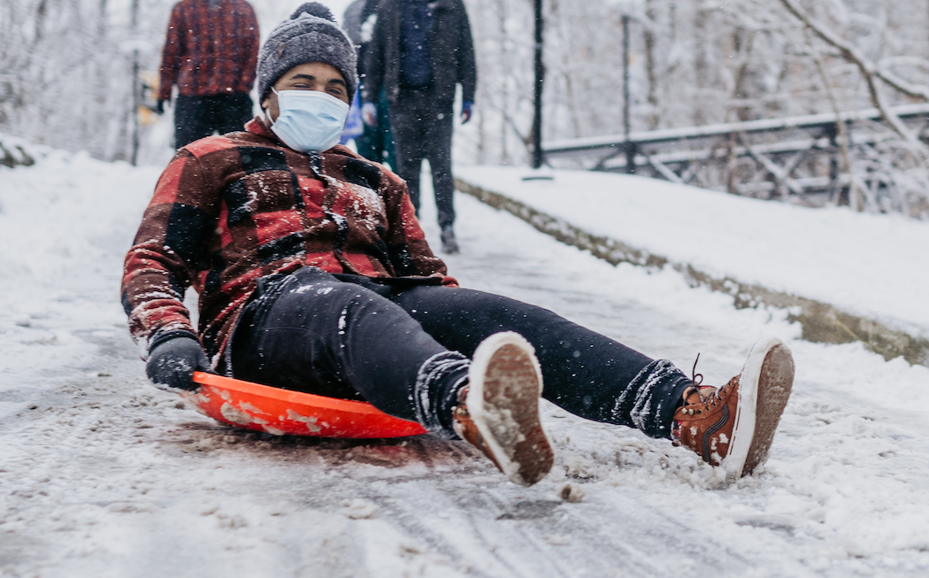 sledding