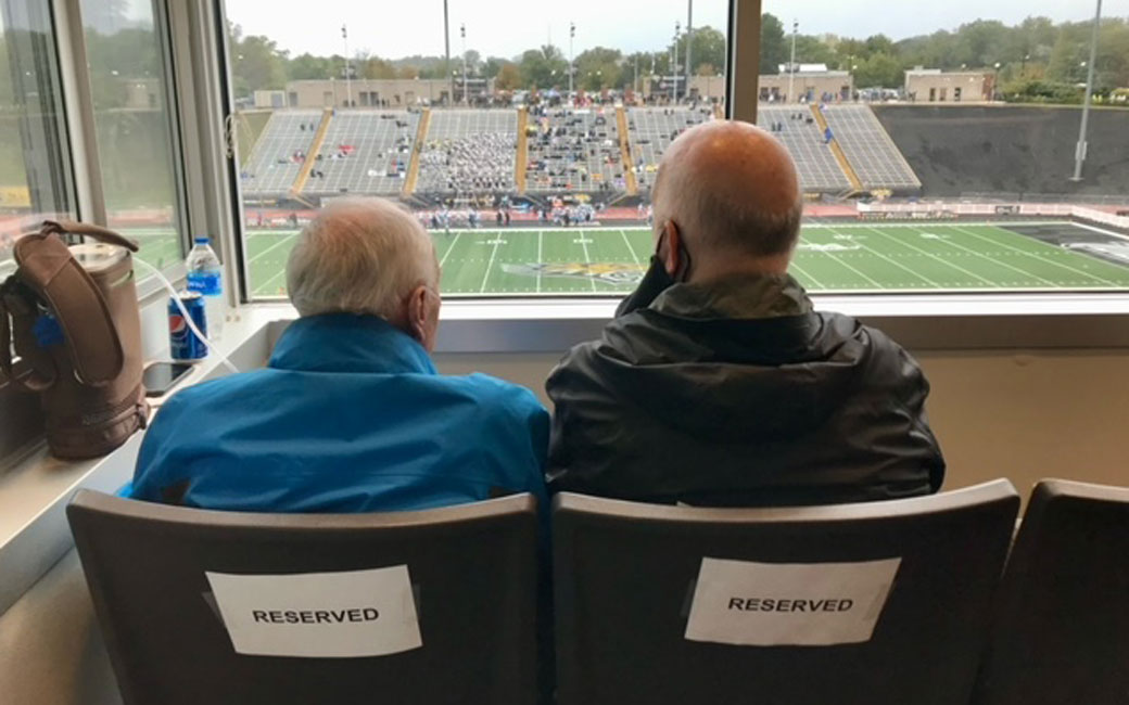 Ted Zaleski at TU Football Game