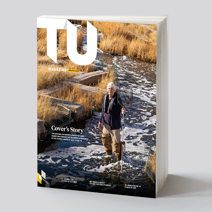 cover of the spring 2025 issue of TU magazine
