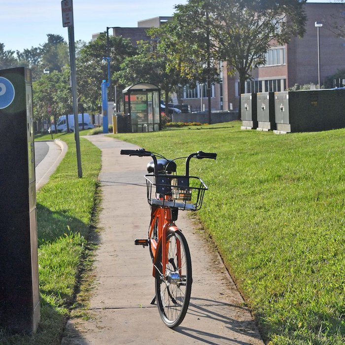 Spin bikes at Towson University